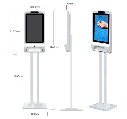 Floor Standing Automatic Hand Sanitizer Dispenser